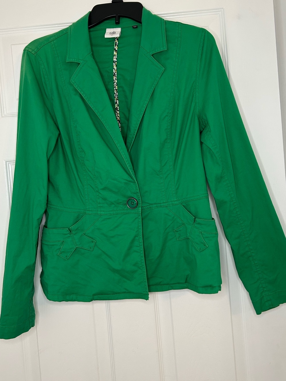 CAbi Emerald Green Single-Button Blazer